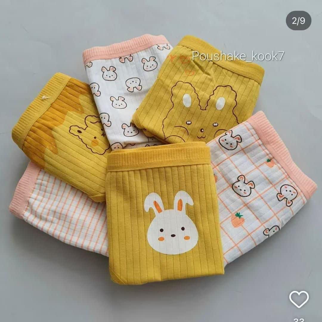 شورت نخی عروسکی طرح زردخرگوش